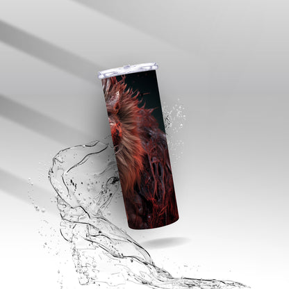3D Zombie Lion, Sublimation Insulated Tumbler