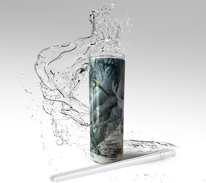 Deer Hunter, Sublimated 20oz Skinny Stainless Steel Tumbler