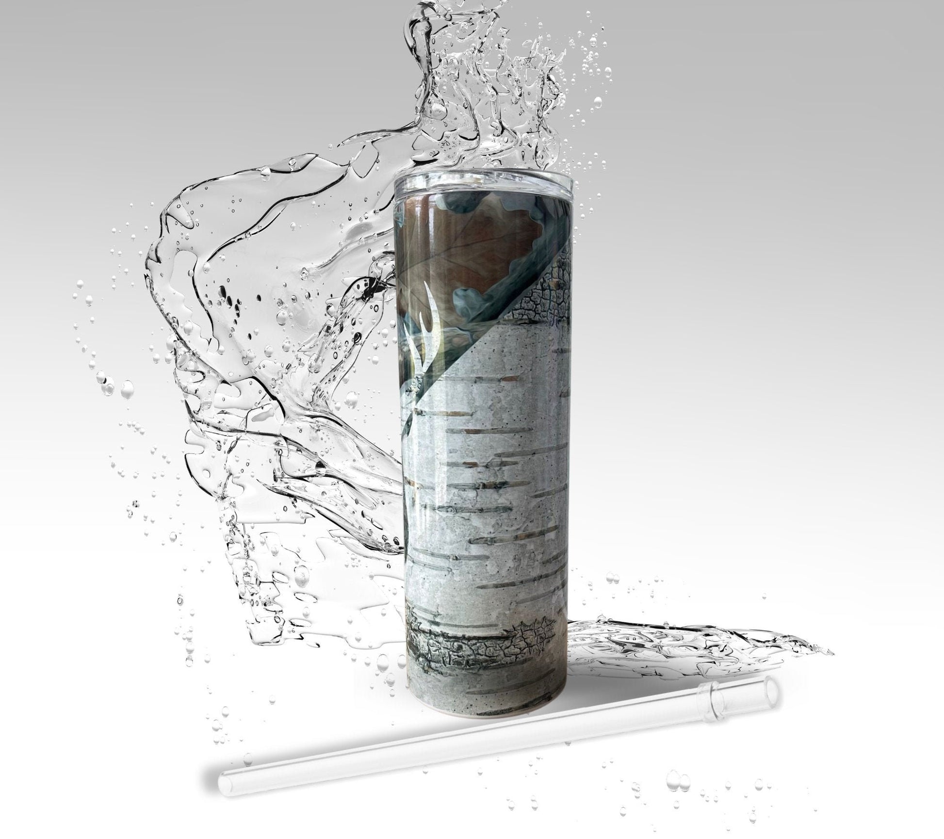 Deer Hunter, Sublimated 20oz Skinny Stainless Steel Tumbler