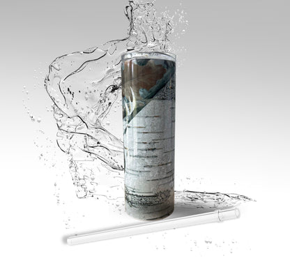 Deer Hunter, Sublimated 20oz Skinny Stainless Steel Tumbler