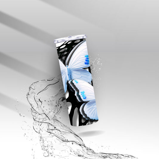 Abstract 3D Butterflies, Sublimation Insulated Tumbler