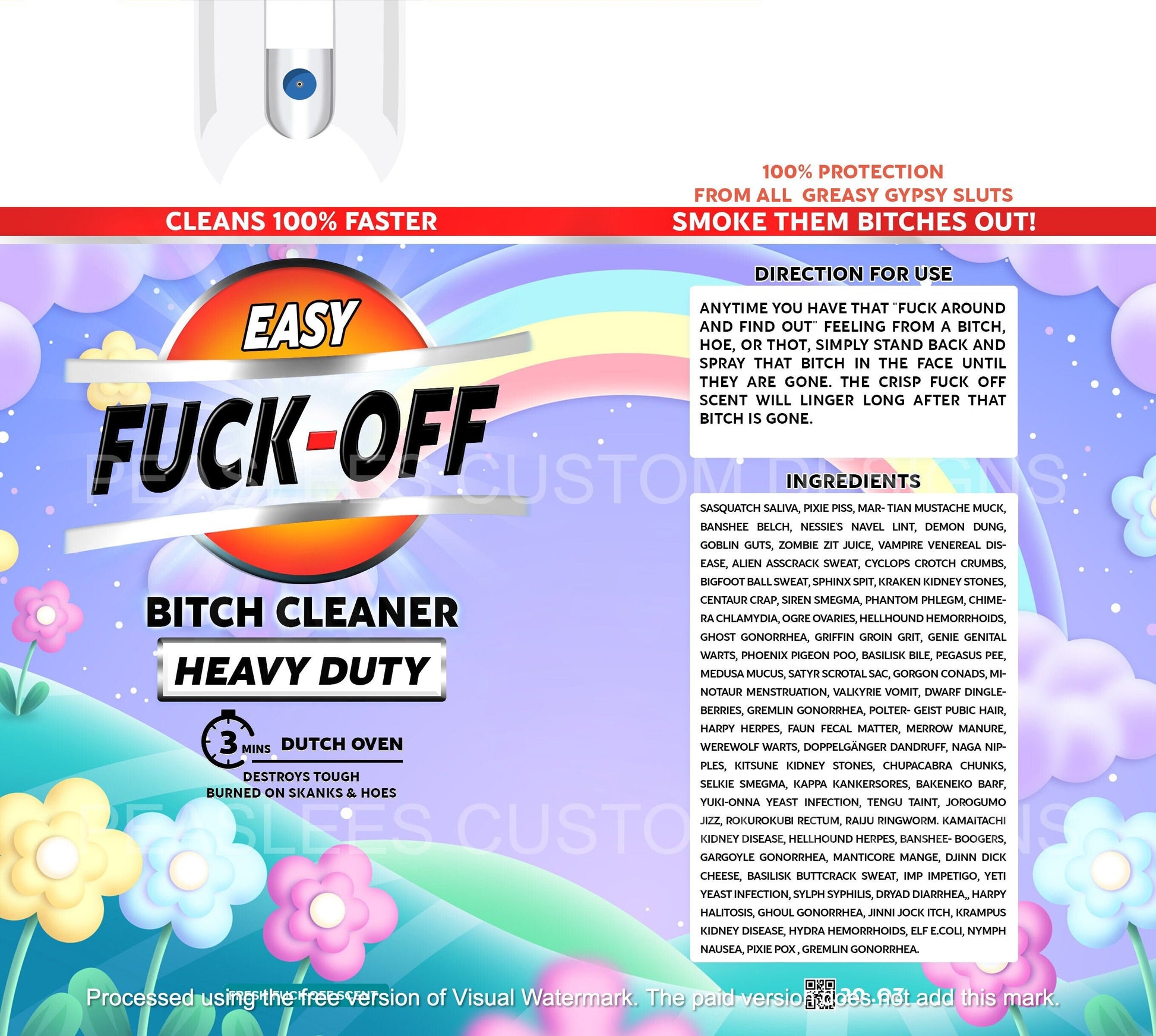F*ck Off Spray Tumbler, Funny 20 Oz