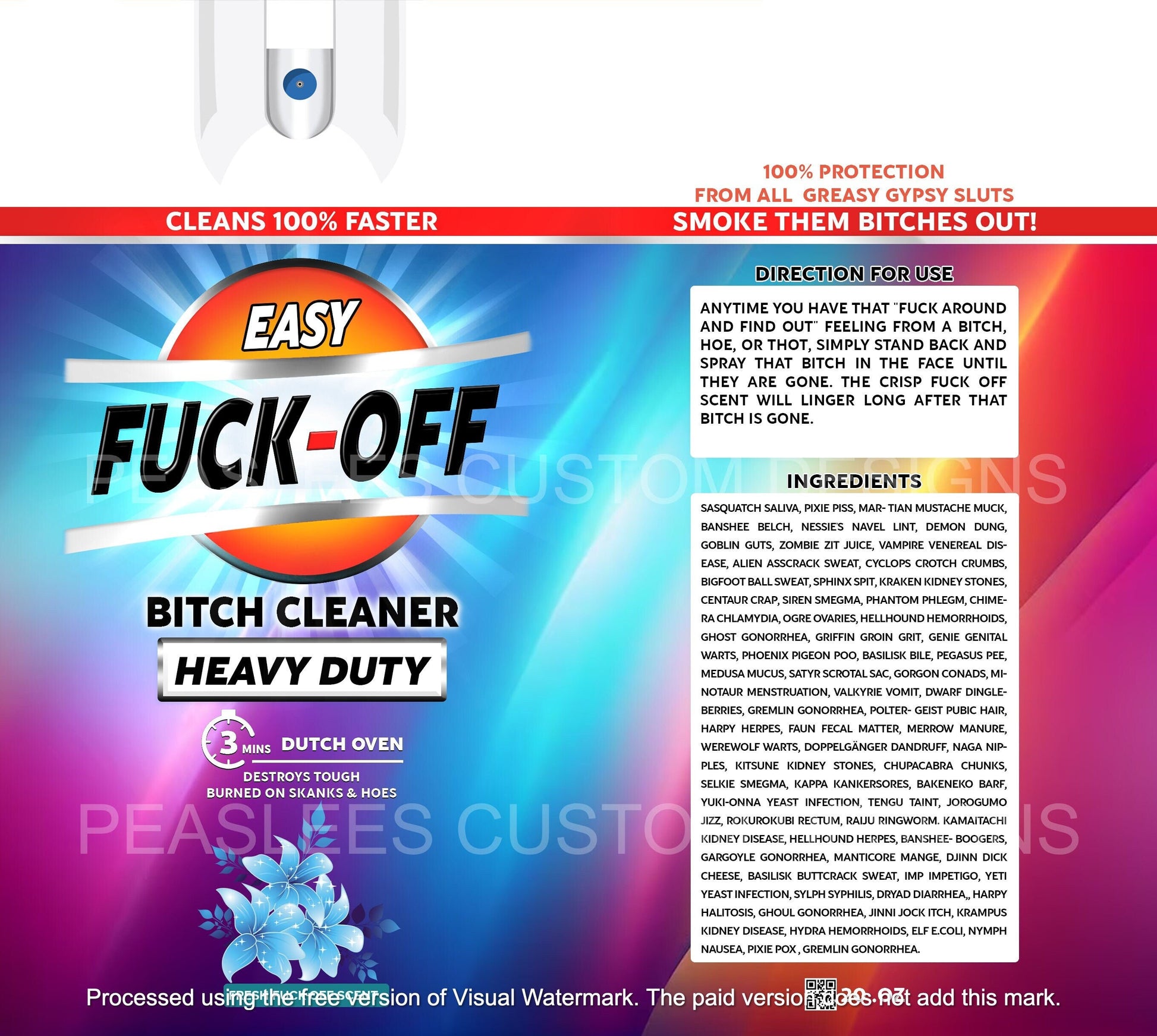 F*ck Off Spray Tumbler, Funny 20 Oz