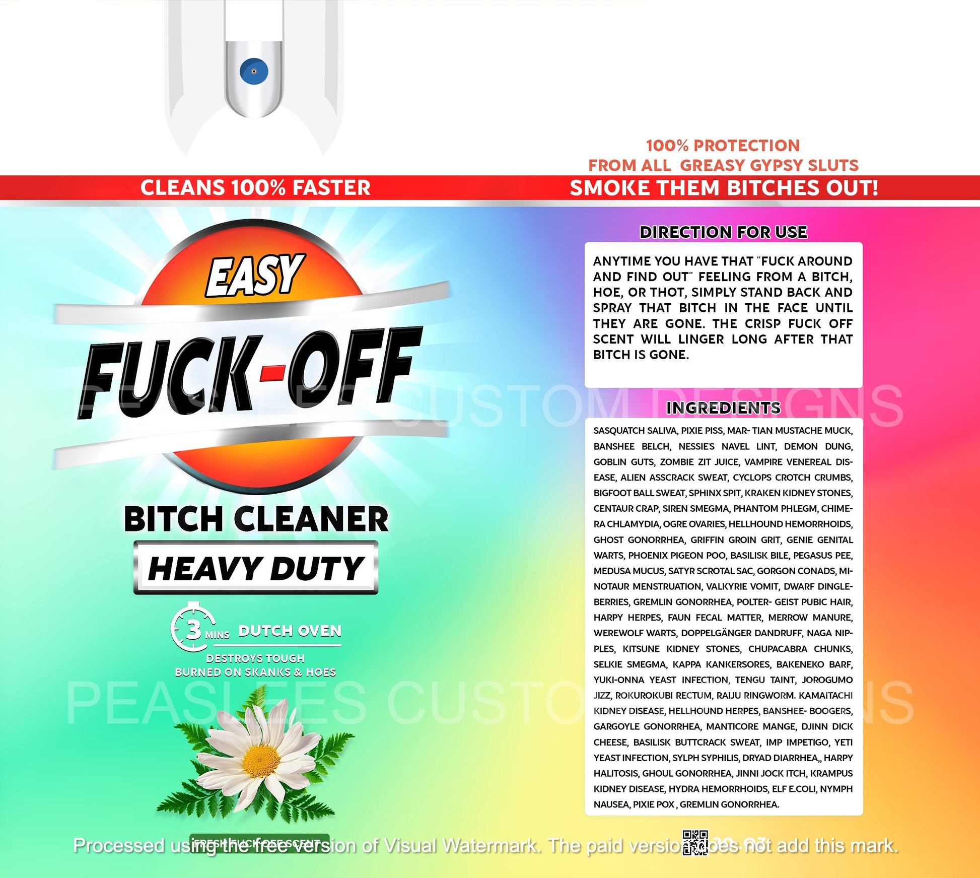 F*ck Off Spray Tumbler, Funny 20 Oz