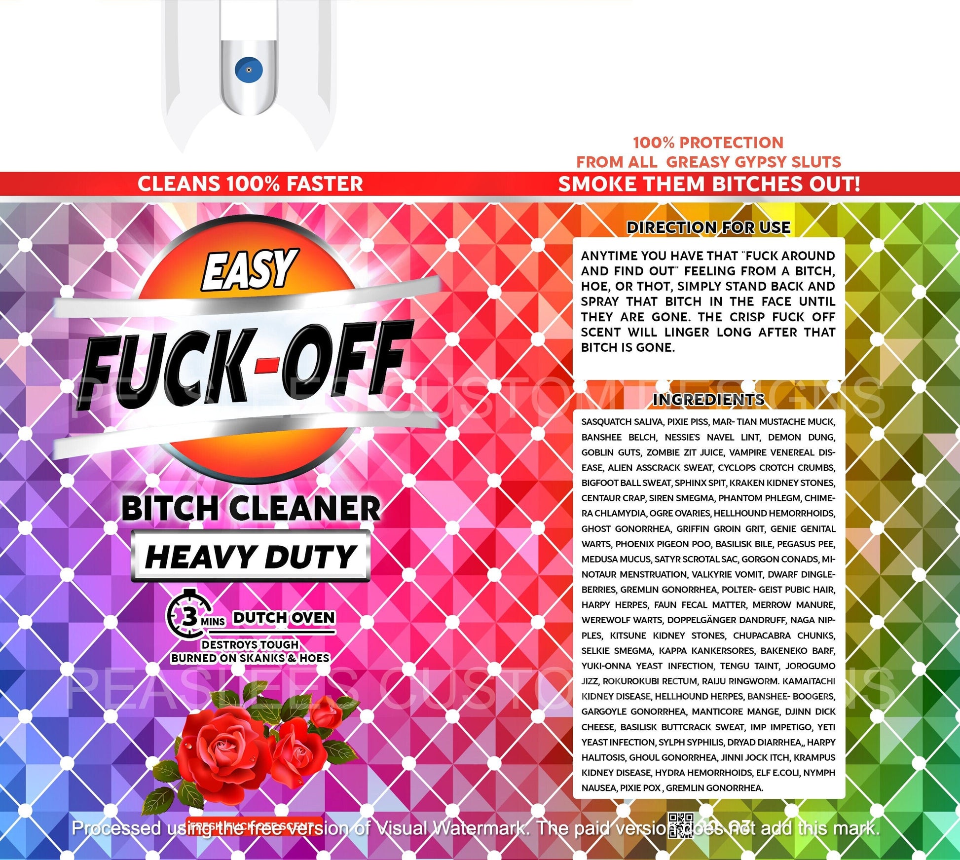 F*ck Off Spray Tumbler, Funny 20 Oz