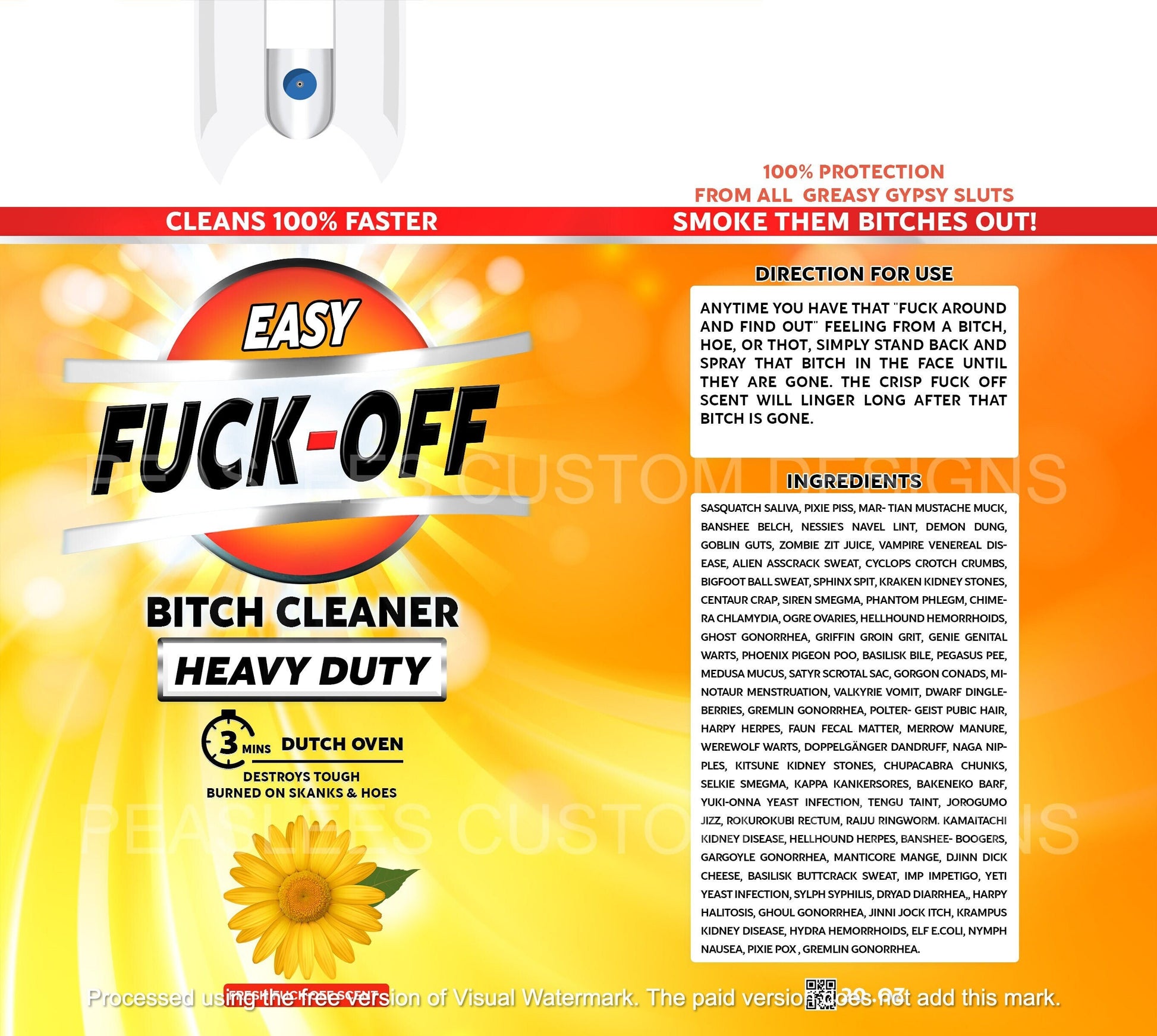 F*ck Off Spray Tumbler, Funny 20 Oz