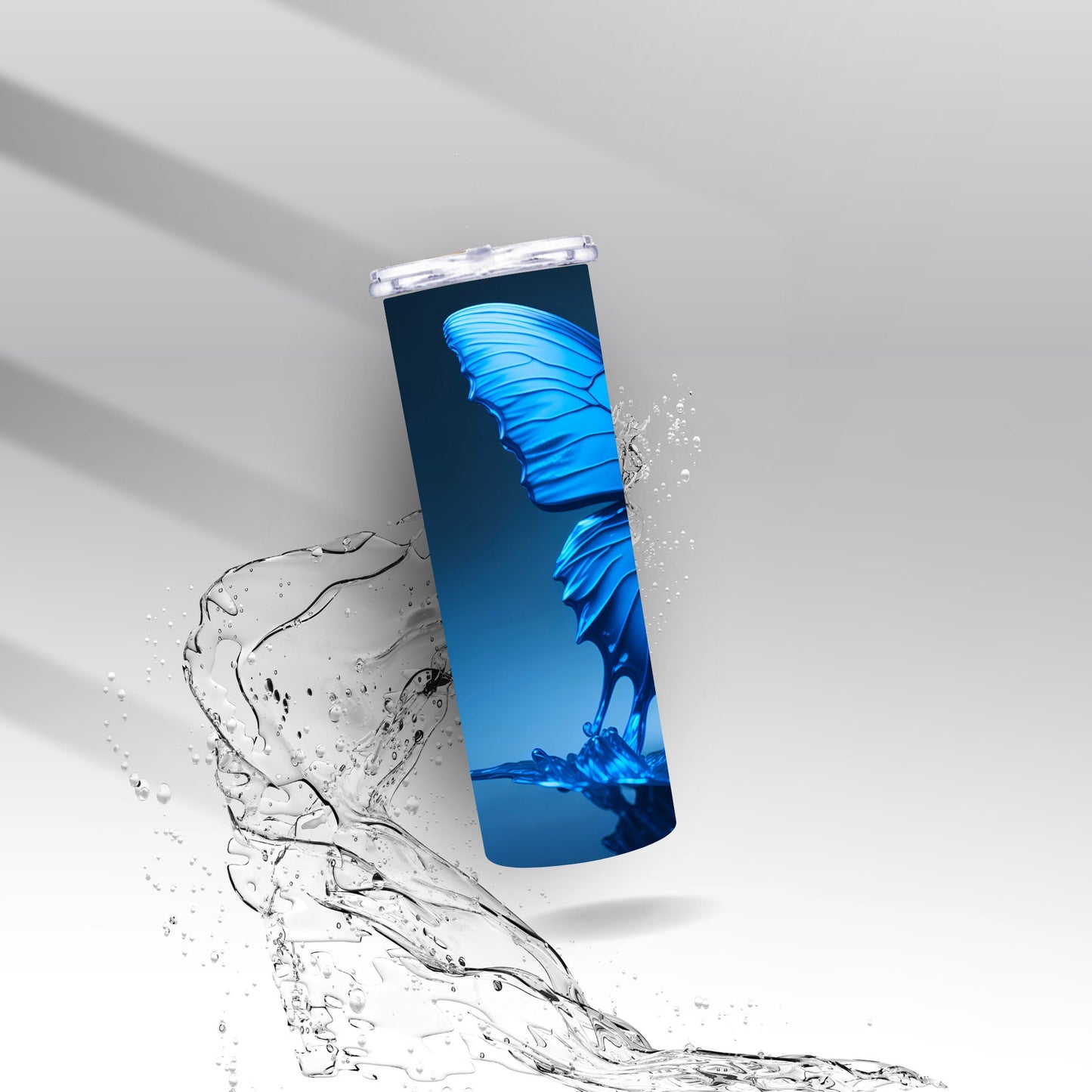Blue Butterfly, Sublimation Insulated Tumbler