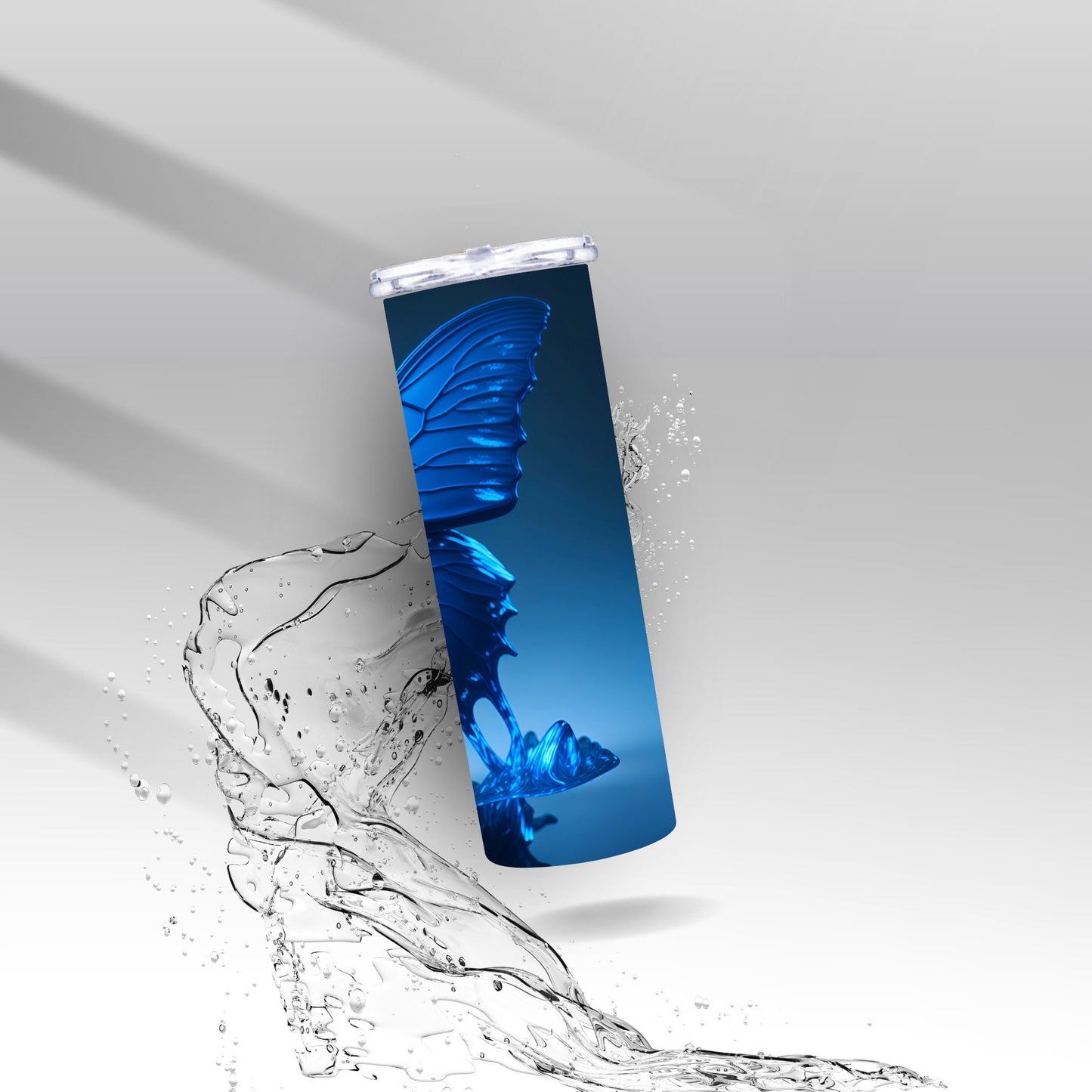 Blue Butterfly, Sublimation Insulated Tumbler