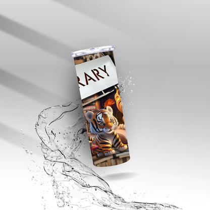 Zoo Animal Library, Sublimation Insulated Tumbler