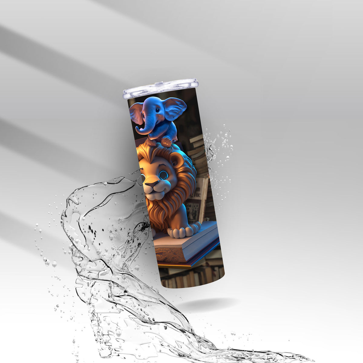 Zoo Animal Library, Sublimation Insulated Tumbler