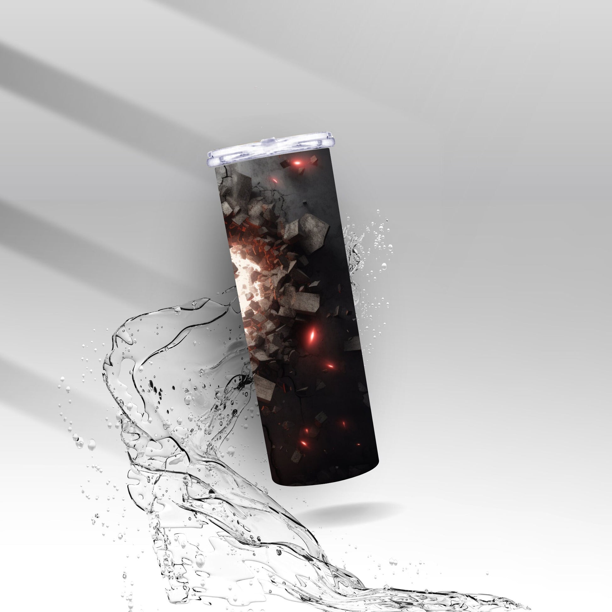 Cracked Wall Valentines Day Heart, Sublimation Insulated Tumbler