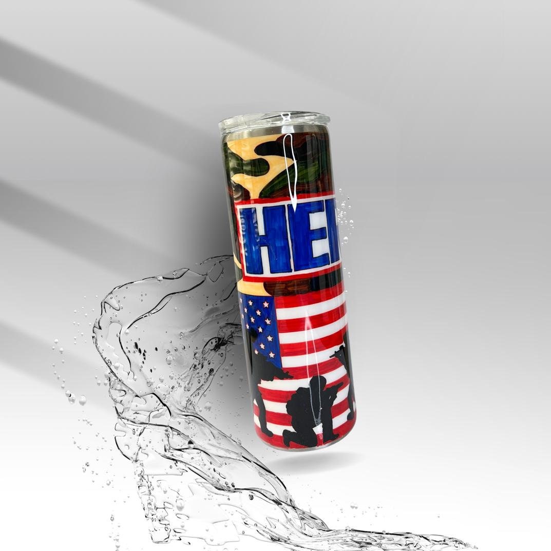 Military Hero's, Epoxy Insulated Tumbler