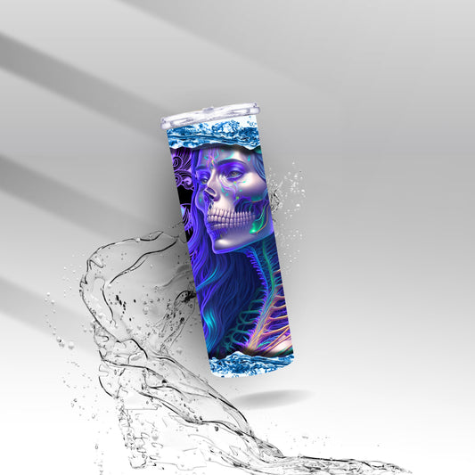 Capricorn Zodiac Skeleton, Sublimation Insulated Tumbler