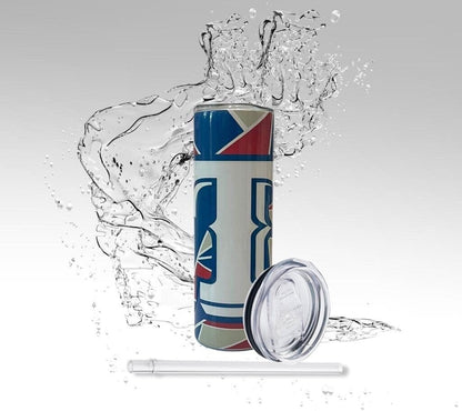 Rangers Abstract Style Baseball Tumbler, Texas Sports Sublimation Drinking Cup