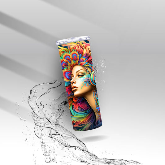 Tropical Hippie Music, Sublimation Insulated Tumbler