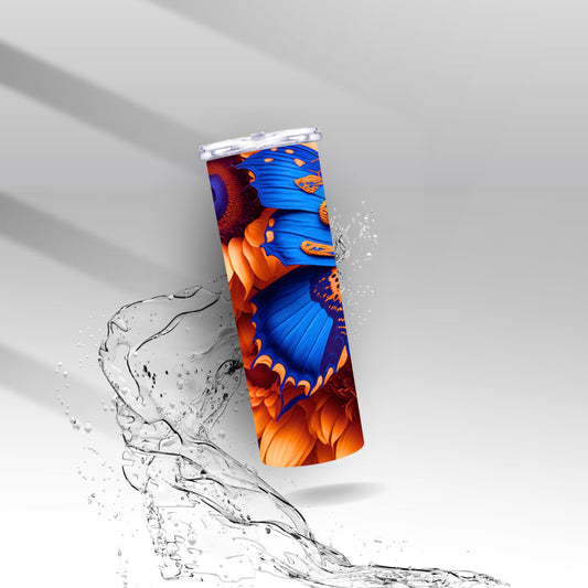 Sunflower & Butterflies, Sublimation Insulated Tumbler
