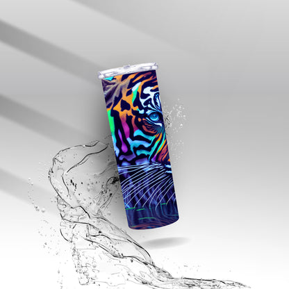 3D Rainbow Leopard, Sublimation Insulated Tumbler