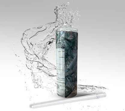 Deer Hunter, Sublimated 20oz Skinny Stainless Steel Tumbler
