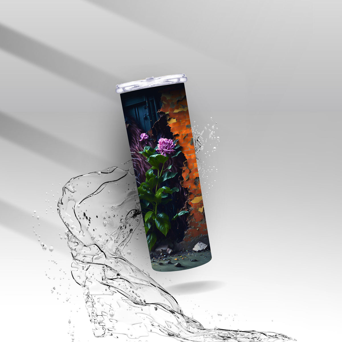Graffiti Wall Lion, Sublimation Insulated Tumbler