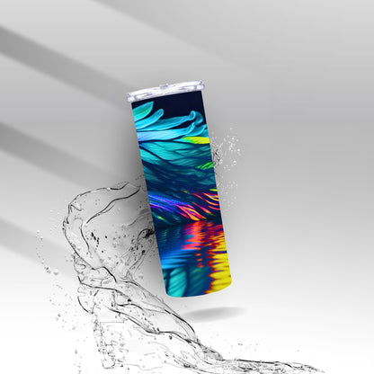 Rainbow Peacock, Sublimation Insulated Tumbler