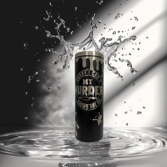 Laser Engraved True Crime Tumbler