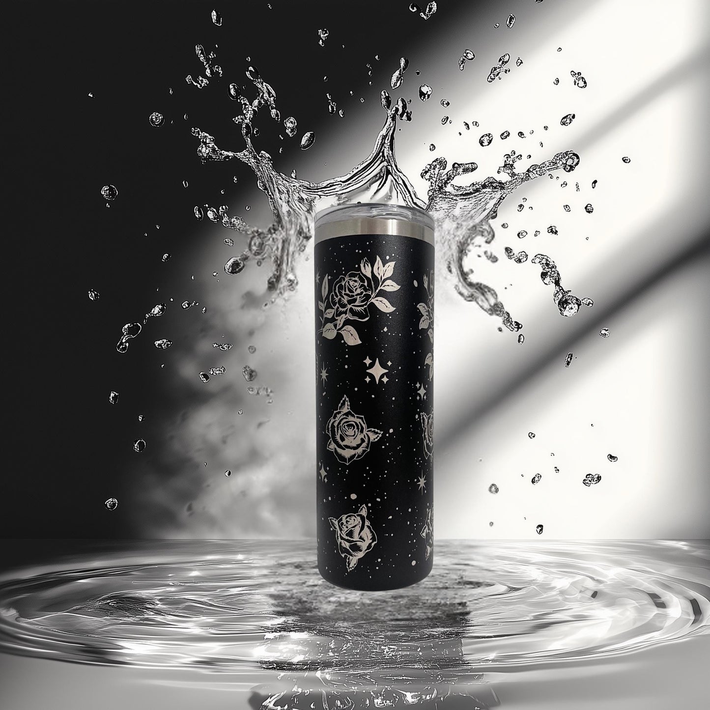 Be The Change Tumbler | Butterfly Laser Engraved 20oz | Inspirational Gift | Hot Cold Drinkware | Veteran Made