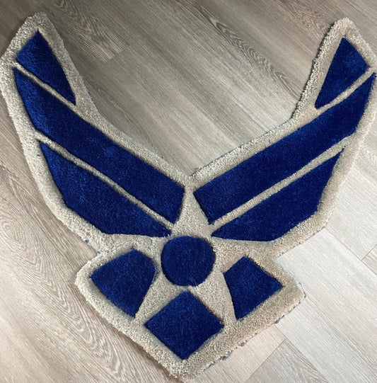 Air Force Wings Tufted Rug – Honor, Style & Service in Every Thread