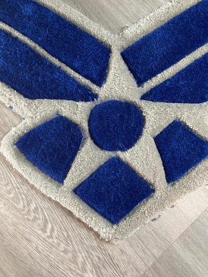 Air Force Wings Tufted Rug – Honor, Style & Service in Every Thread