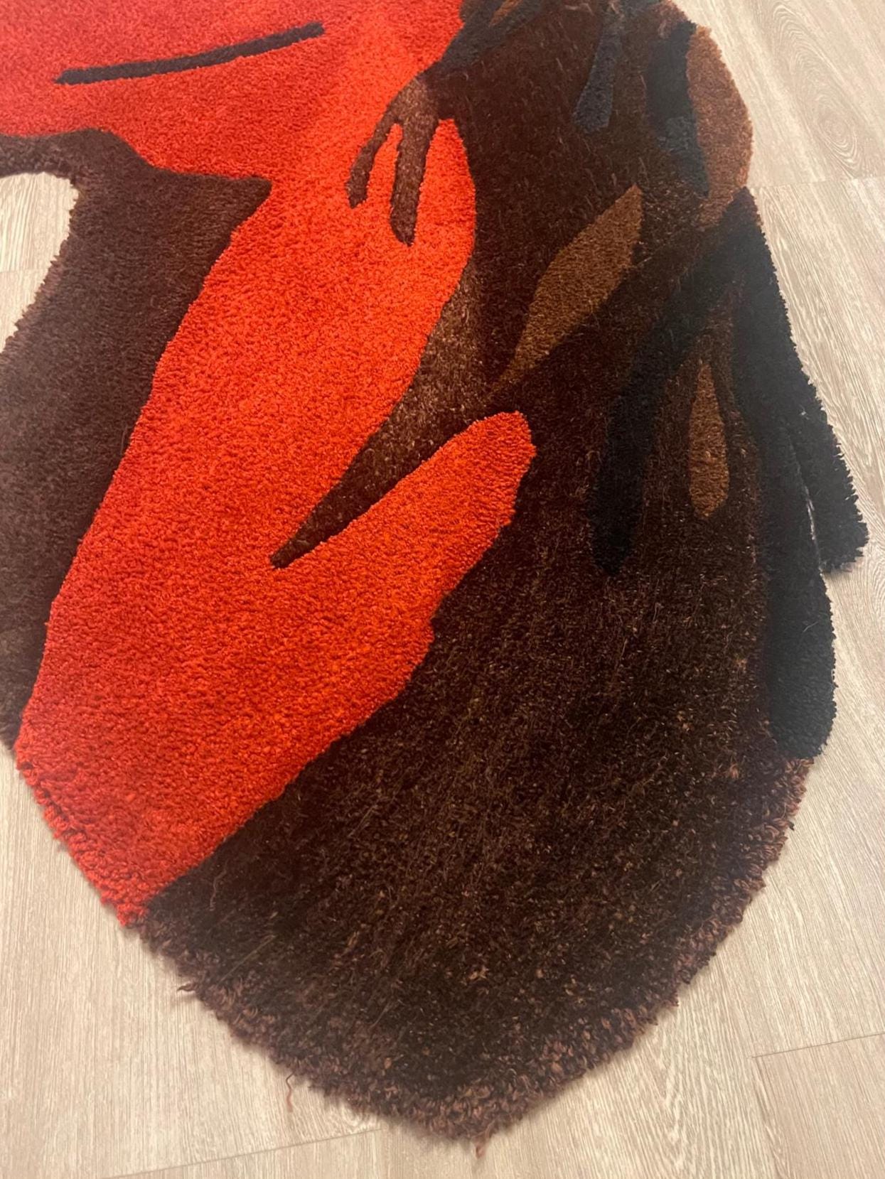 Horse Tufted Rug | Handmade Western Decor | Horse Lover Gift | Barn Style Accent | Country Home Rug | Farm Animal Carpet | Texas Made