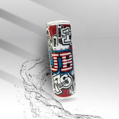 FJB Patriotic Tumbler | Glitter Epoxy Stainless Steel Cup (20oz 30oz)