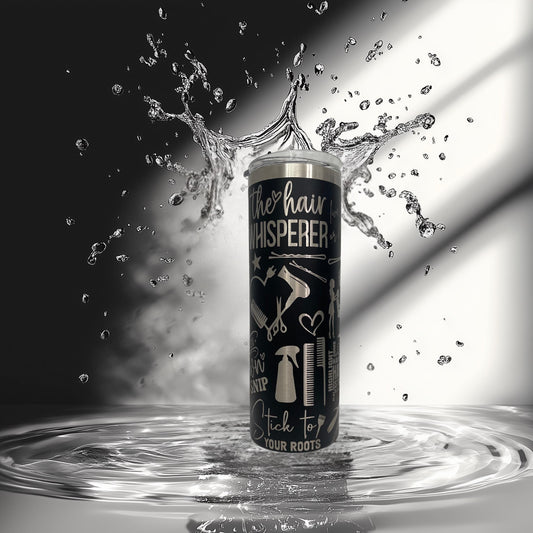 Hair Stylist Tumbler: Funny Laser Engraved Stainless Steel Salon Cup