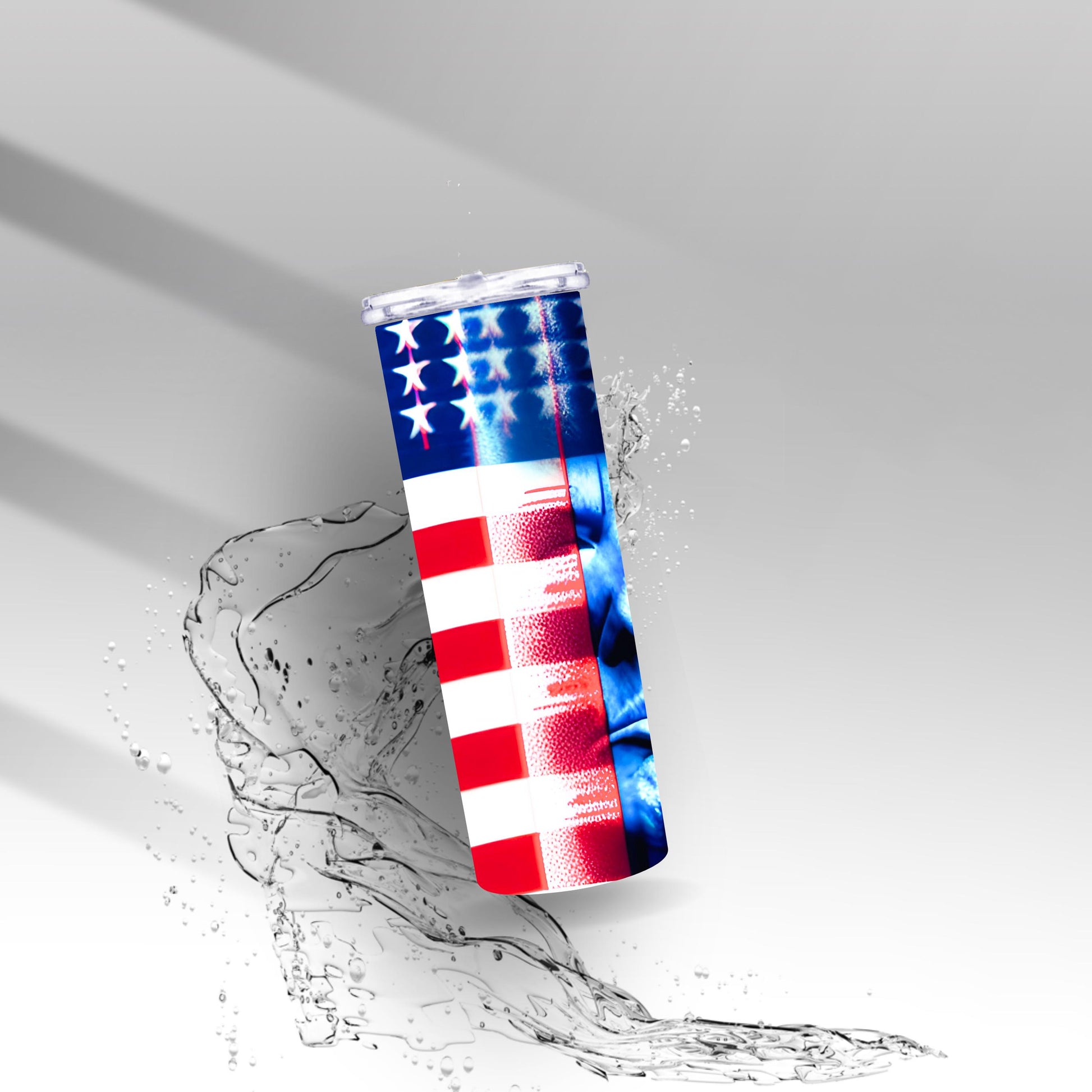 Trump Flag Tumbler | Patriotic President Cup | Custom 20oz 30oz Stainless Steel Sublimation Drinkware