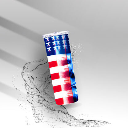 Trump Flag Tumbler | Patriotic President Cup | Custom 20oz 30oz Stainless Steel Sublimation Drinkware