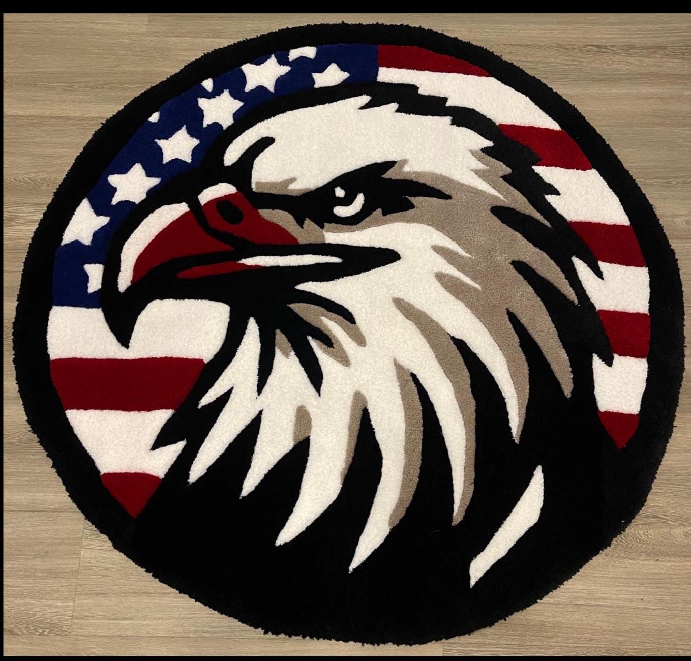 Custom Tufted Acrylic Yarn Rug - Handmade Veteran Owned - Made in Texas
