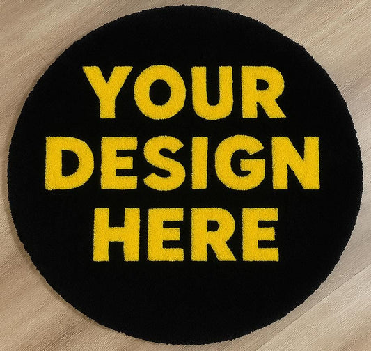 Custom Tufted Acrylic Yarn Rug - Handmade Veteran Owned - Made in Texas