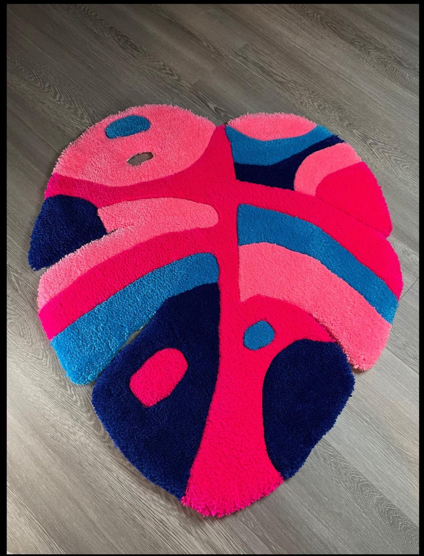 Custom Tufted Acrylic Yarn Rug - Handmade Veteran Owned - Made in Texas