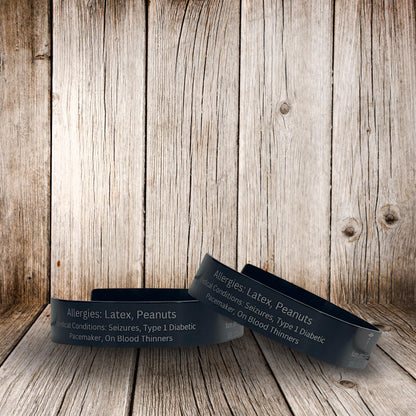 Laser Engraved Medical ID Bracelet – Life-Saving Style at Your Wrist