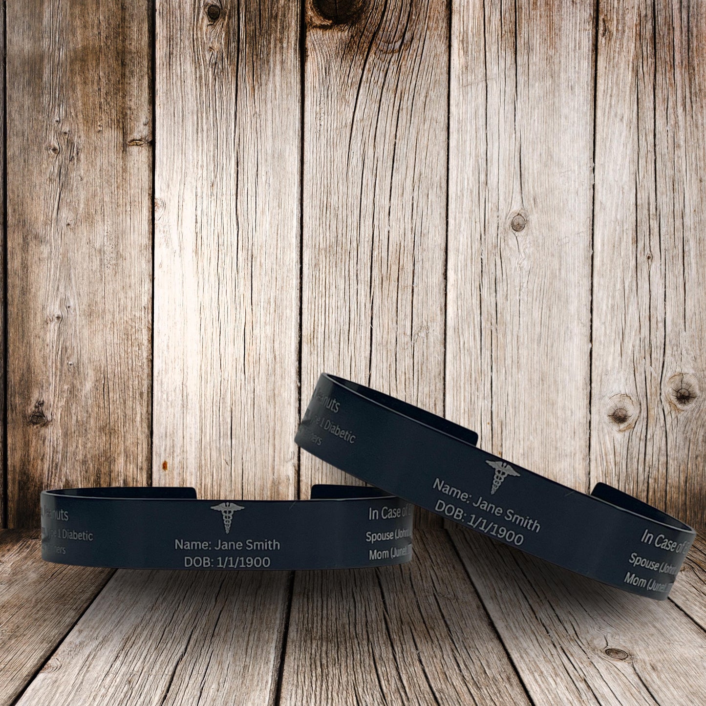 Laser Engraved Medical ID Bracelet – Life-Saving Style at Your Wrist
