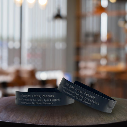 Laser Engraved Medical ID Bracelet – Life-Saving Style at Your Wrist