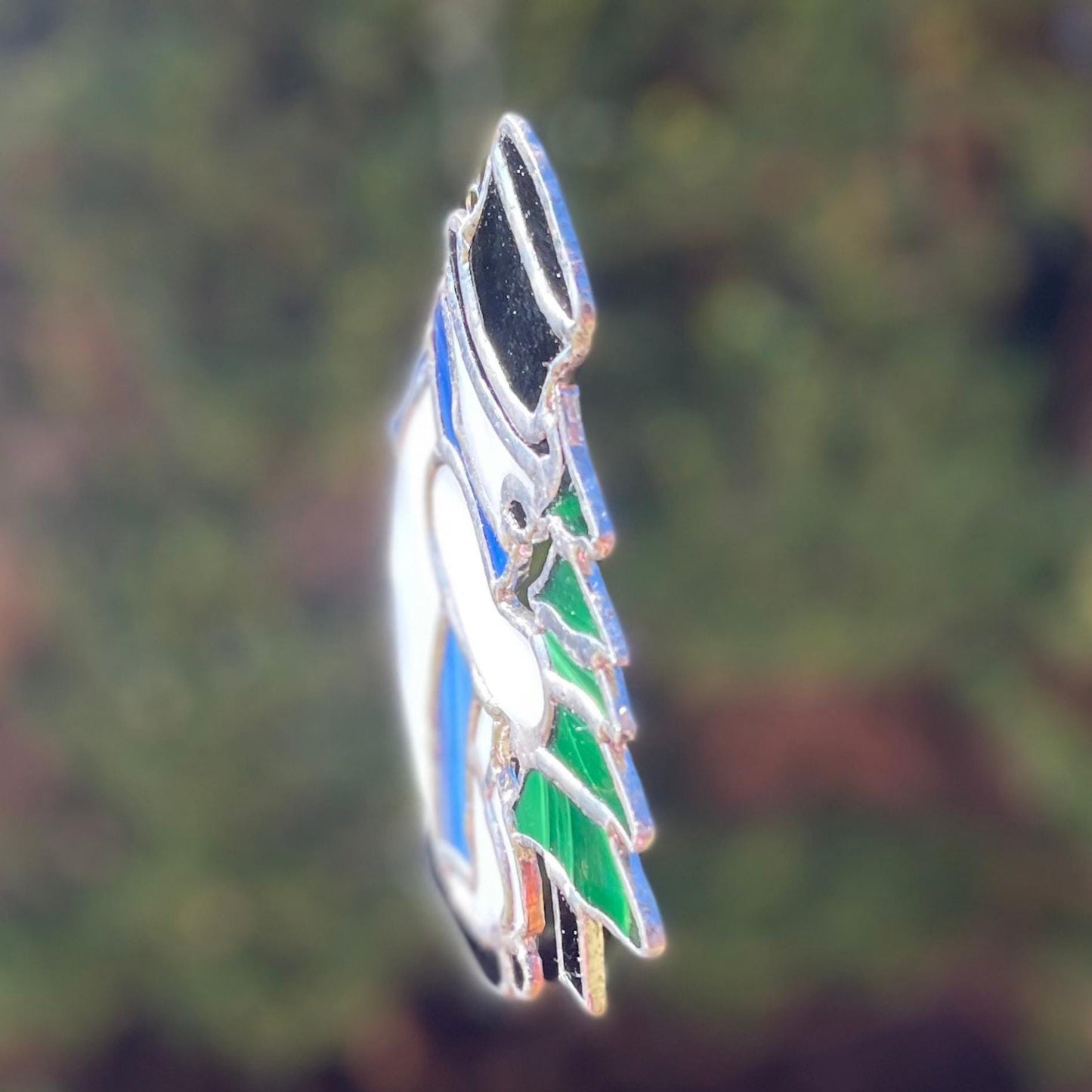 Snowman Stained Glass | Handmade Holiday Suncatcher | Winter Window Décor | Frosty Christmas Gift | Veteran Made