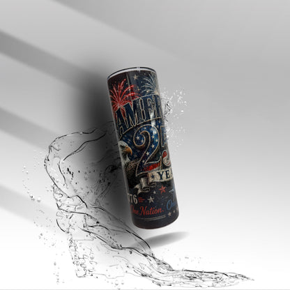 America 250 Years Tumbler | Patriotic Eagle 1776 Cup | USA 2026 Freedom