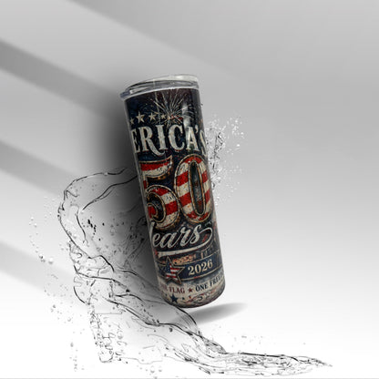 America 250 Years Tumbler | 1776–2026 Patriotic Cup | Statue of Liberty