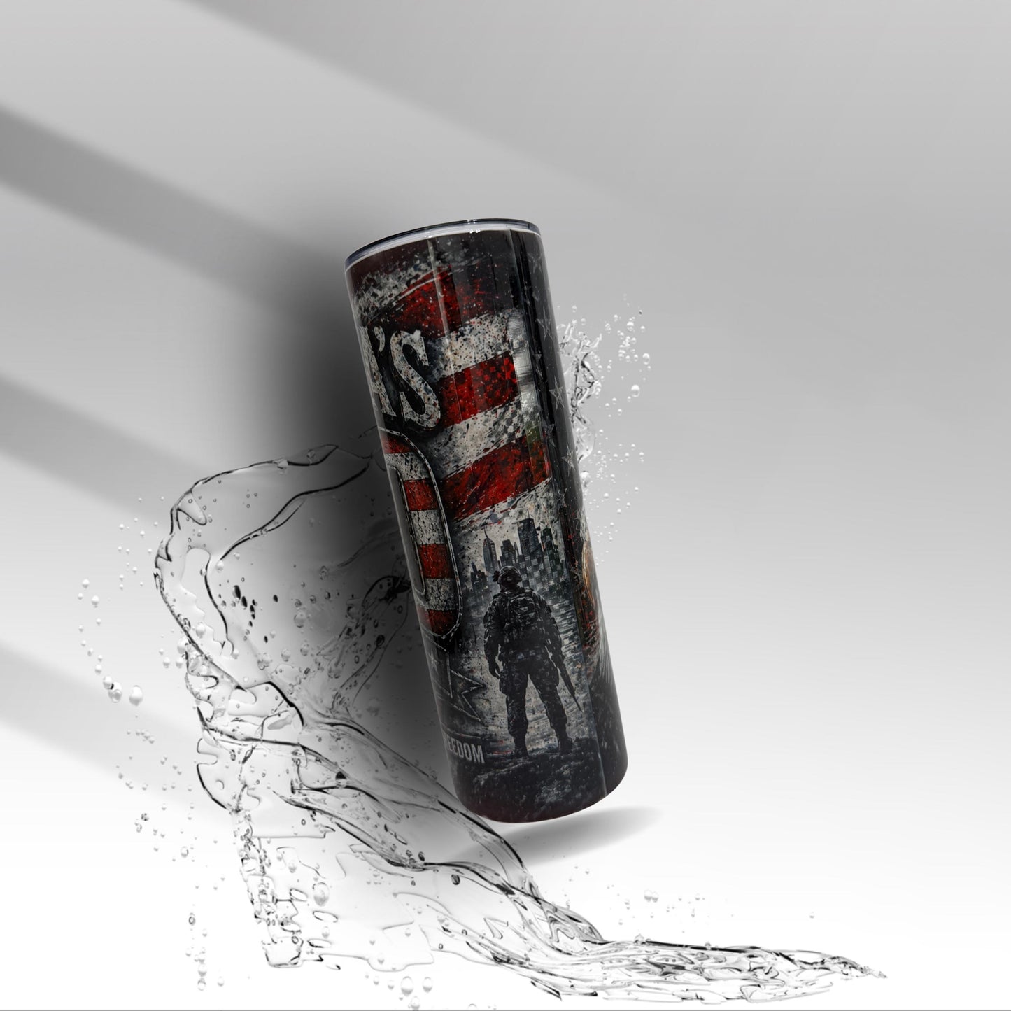 America 250 Years Tumbler | 1776–2026 Patriotic Eagle Soldier Cup | USA Flag Military