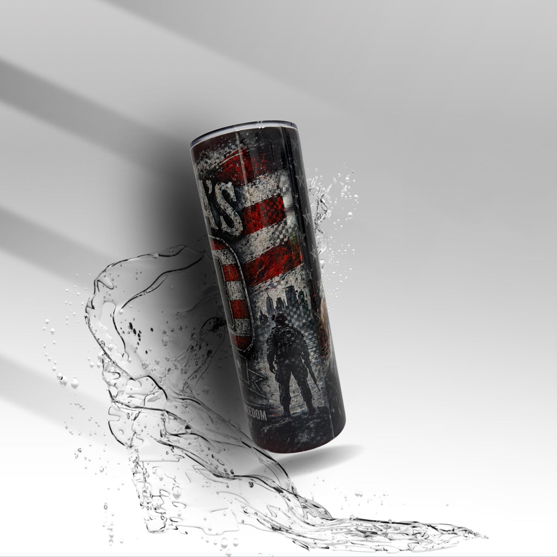 America 250 Years Tumbler | 1776–2026 Patriotic Eagle Soldier Cup | USA Flag Military