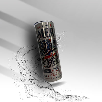 America 250 Years Tumbler | Statue of Liberty Eagle Cup | 1776 2026 Patriotic Stainless Steel Tumbler Gift USA