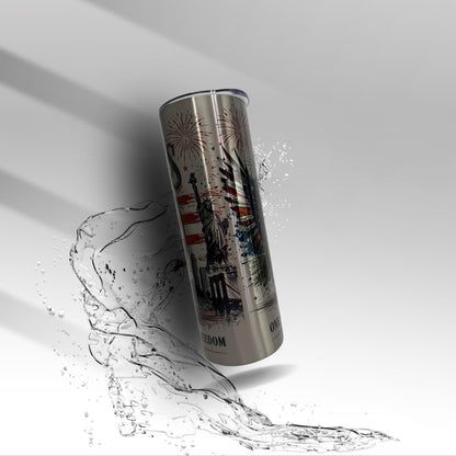 America 250 Years Tumbler | Statue of Liberty Eagle Cup | 1776 2026 Patriotic Stainless Steel Tumbler Gift USA