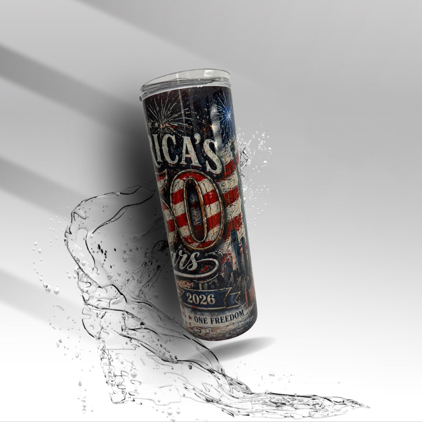 America 250 Years Tumbler | 1776–2026 Patriotic Cup | Statue of Liberty