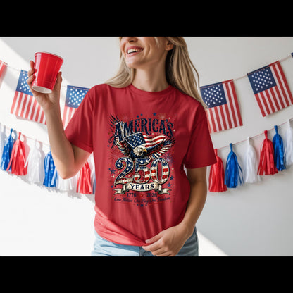 America's 250 Years Patriotic Eagle Shirt | 1776-2026 Independence Day Tee