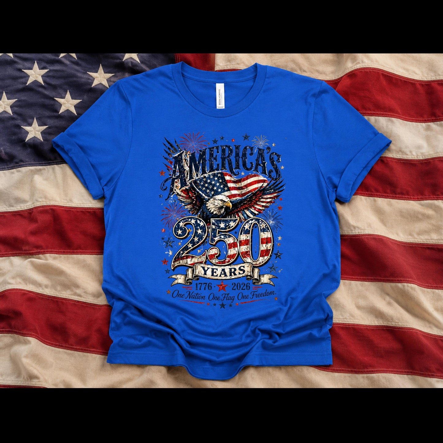 America's 250 Years Patriotic Eagle Shirt | 1776-2026 Independence Day Tee