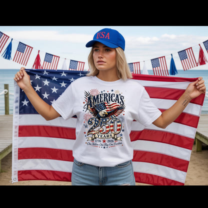 America's 250 Years Patriotic Eagle Shirt | 1776-2026 Independence Day Tee